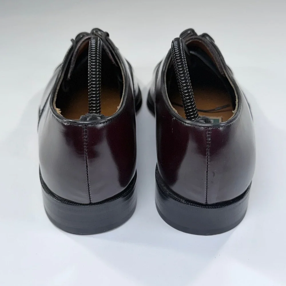 NEW Cole Haan Hawthorne Dress Shoe Mens 10 Burgundy Leather Cap Toe Oxford Derby